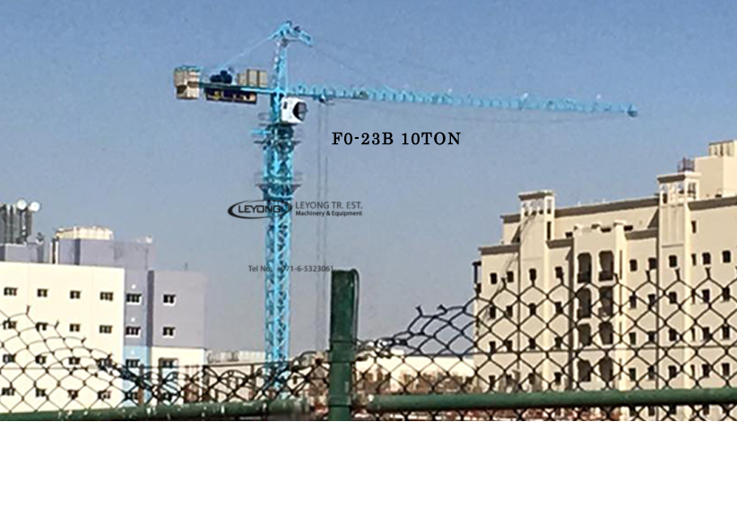 f0-23b 10ton sym tower crane