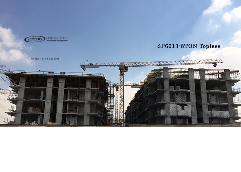 SP6013 8T TOPLESS sym tower crane